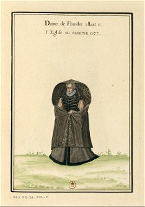 Ensemble de gravures de costumes des Pays-Bas du XVIe siècle.f05