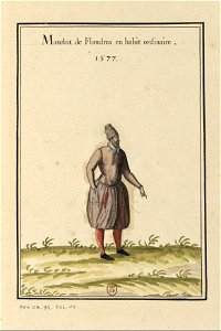 Ensemble de gravures de costumes des Pays-Bas du XVIe siècle.f09