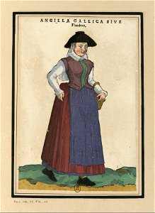 Ensemble de gravures de costumes des Pays-Bas du XVIe siècle.f07