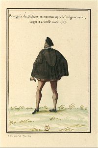 Ensemble de gravures de costumes des Pays-Bas du XVIe siècle.f15