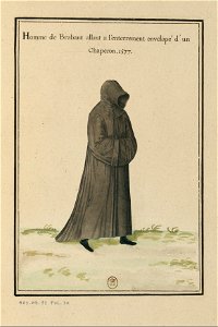 Ensemble de gravures de costumes des Pays-Bas du XVIe siècle.f21
