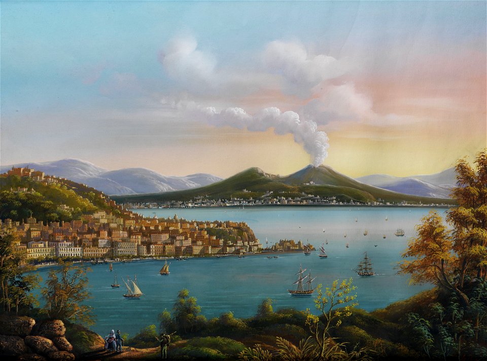 Enrico La Pira Vedute von Neapel c1845