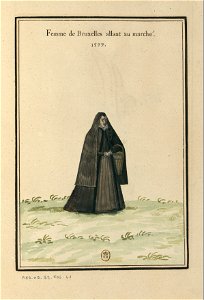 Ensemble de gravures de costumes des Pays-Bas du XVIe siècle.f29