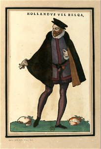 Ensemble de gravures de costumes des Pays-Bas du XVIe siècle.f31