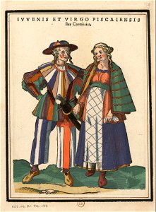 Ensemble de gravures de costumes espagnols du XVIe siècle.f07