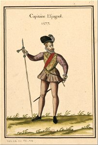 Ensemble de gravures de costumes espagnols du XVIe siècle.f17