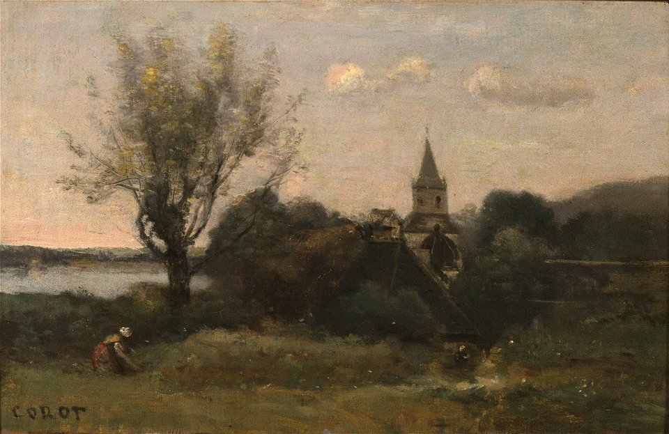 Ennery near Auvers (Camille Jean Baptiste Corot) - Nationalmuseum - 19833