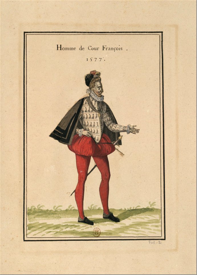 Ensemble de gravures de costumes français du XVIe siècle.f02