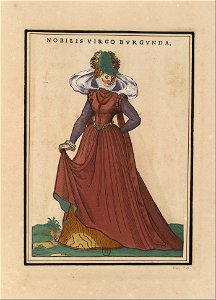 Ensemble de gravures de costumes français du XVIe siècle.f18