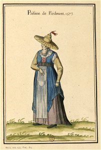 Ensemble de gravures de costumes italiens du XVIe siècle.f12