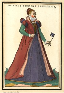 Ensemble de gravures de costumes italiens du XVIe siècle.f24
