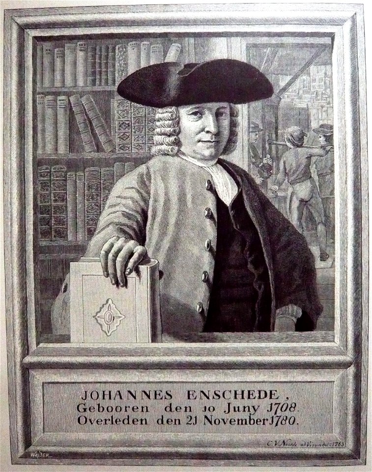 Enschede-Cornelis van Noorde - portrait of Johannes Enschedé Sr - 1708-1780