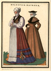 Ensemble de gravures de costumes suisses du XVIe siècle.f2