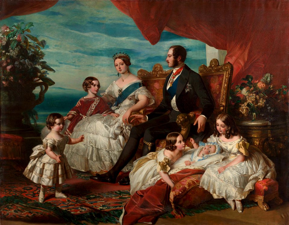 Enrico Belli (active 1861-84) - The Royal Family in 1846 (after Winterhalter) - RCIN 408908 - Royal Collection