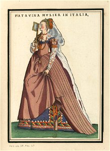 Ensemble de gravures de costumes vénitiens du XVIe siècle.f11
