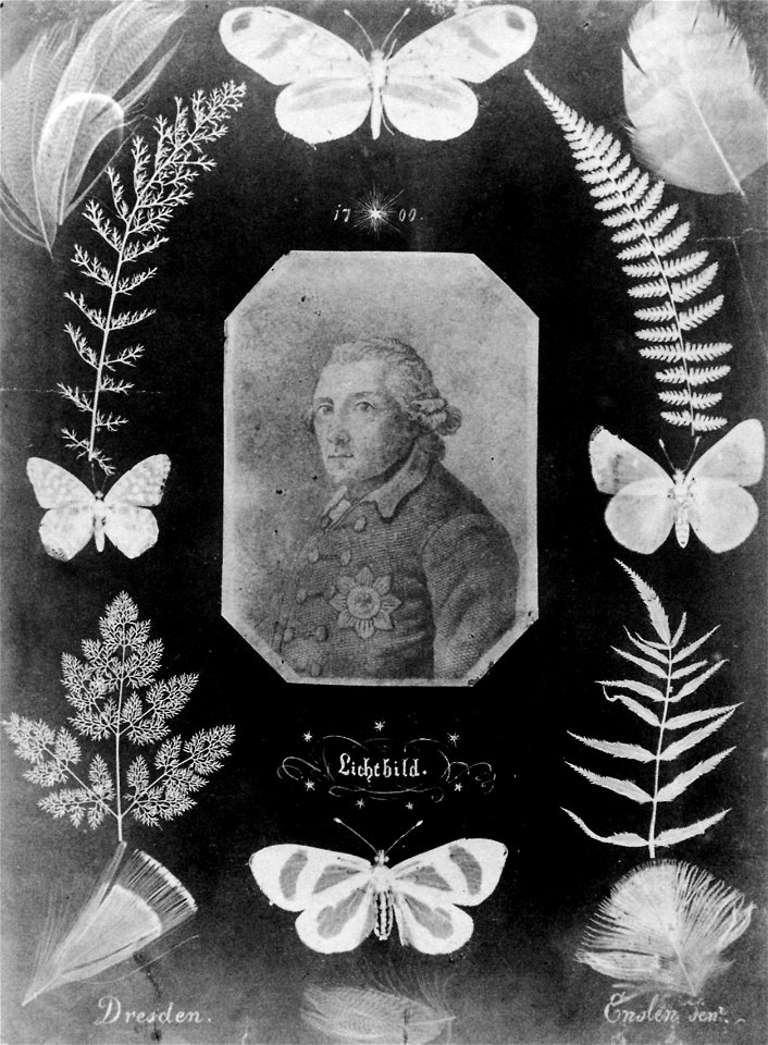 Enslen, Johann Carl - Photogenische Zeichnung mit einem Bild Friedrichs des Großen, Dresden (Zeno Fotografie)