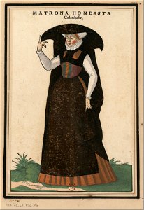 Ensemble de gravures de costumes d'Allemagne du XVIe siècle.f014