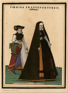 Ensemble de gravures de costumes d'Allemagne du XVIe siècle.f022