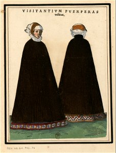 Ensemble de gravures de costumes d'Allemagne du XVIe siècle.f034
