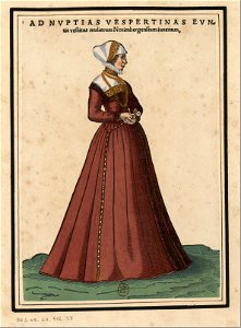 Ensemble de gravures de costumes d'Allemagne du XVIe siècle.f038
