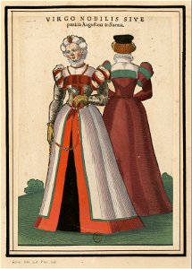 Ensemble de gravures de costumes d'Allemagne du XVIe siècle.f050