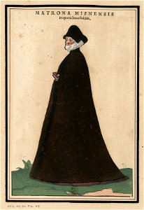 Ensemble de gravures de costumes d'Allemagne du XVIe siècle.f058