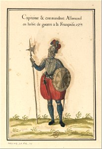 Ensemble de gravures de costumes d'Allemagne du XVIe siècle.f081