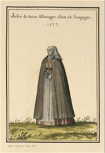 Ensemble de gravures de costumes d'Allemagne du XVIe siècle.f089