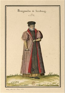 Ensemble de gravures de costumes d'Allemagne du XVIe siècle.f097