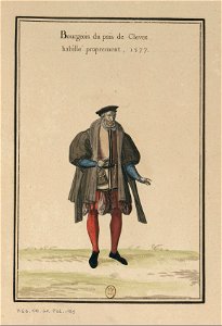 Ensemble de gravures de costumes d'Allemagne du XVIe siècle.f109