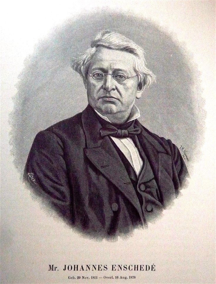 Enschede-portrait of Johannes Enschedé IV 1811-1878