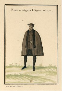 Ensemble de gravures de costumes d'Allemagne du XVIe siècle.f117