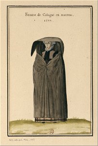 Ensemble de gravures de costumes d'Allemagne du XVIe siècle.f121