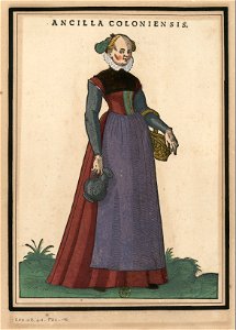 Ensemble de gravures de costumes d'Allemagne du XVIe siècle.f016