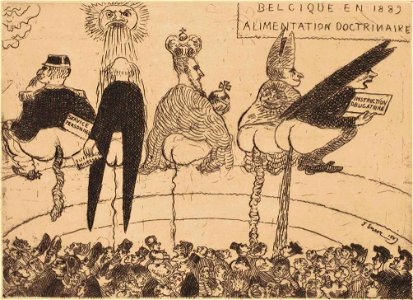Ensor, Alimentation doctrinaire, 1889 (cropped)