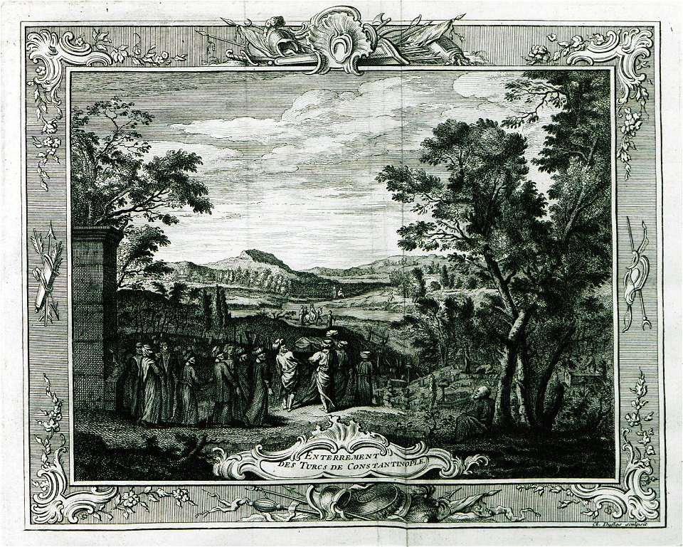 Enterrement des Turcs à Constantinople - Guer Jean-antoine - 1746