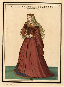 Ensemble de gravures de costumes d'Allemagne du XVIe siècle.f028