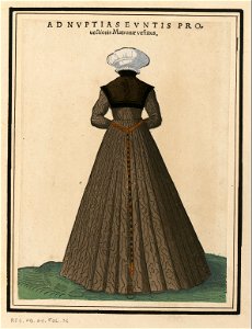 Ensemble de gravures de costumes d'Allemagne du XVIe siècle.f036