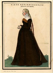 Ensemble de gravures de costumes d'Allemagne du XVIe siècle.f040