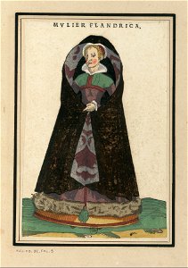 Ensemble de gravures de costumes des Pays-Bas du XVIe siècle.f06