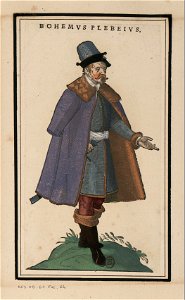 Ensemble de gravures de costumes d'Allemagne du XVIe siècle.f064