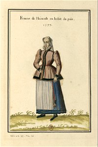 Ensemble de gravures de costumes des Pays-Bas du XVIe siècle.f30