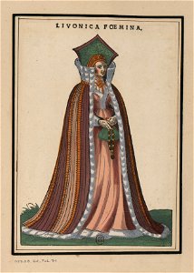 Ensemble de gravures de costumes d'Allemagne du XVIe siècle.f071