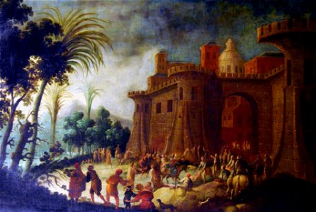 Entrada de Jesús en Jerusalén - Anónimo