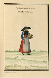 Ensemble de gravures de costumes des Pays-Bas du XVIe siècle.f42