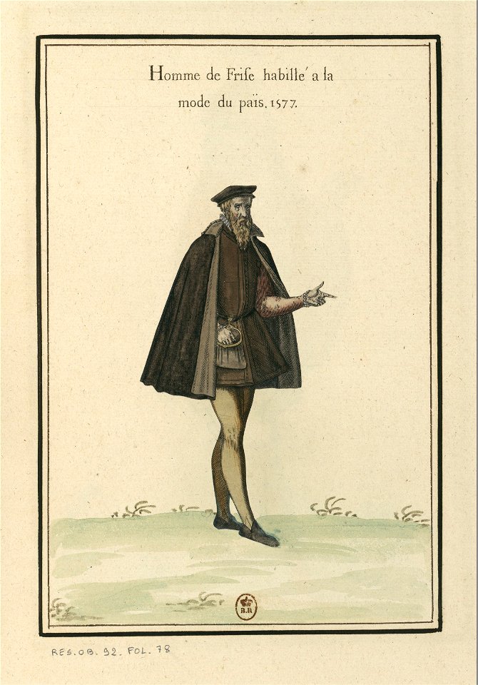 Ensemble de gravures de costumes des Pays-Bas du XVIe siècle.f46