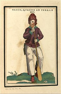 Ensemble de gravures de costumes des Pays-Bas du XVIe siècle.f50
