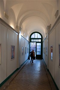 Entrance of the museum-house of Miksa Róth. Free illustration for personal and commercial use.