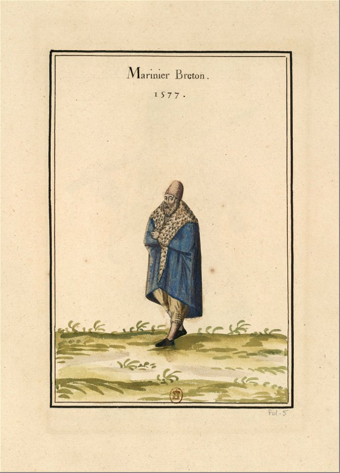 Ensemble de gravures de costumes français du XVIe siècle.f05