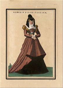 Ensemble de gravures de costumes français du XVIe siècle.f09